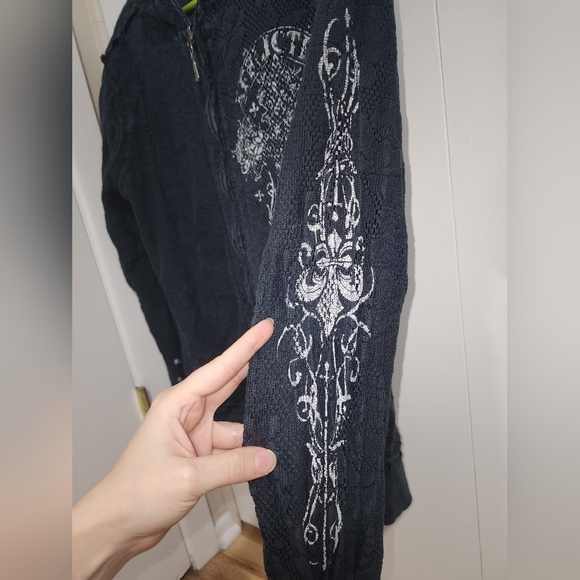 Affliction reversible hoodie - Picture 10 of 13